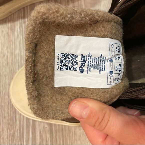 Pajar Tray Men's Winter Sneaker high top Wool Sued Sz 11 - Picture 8 of 9